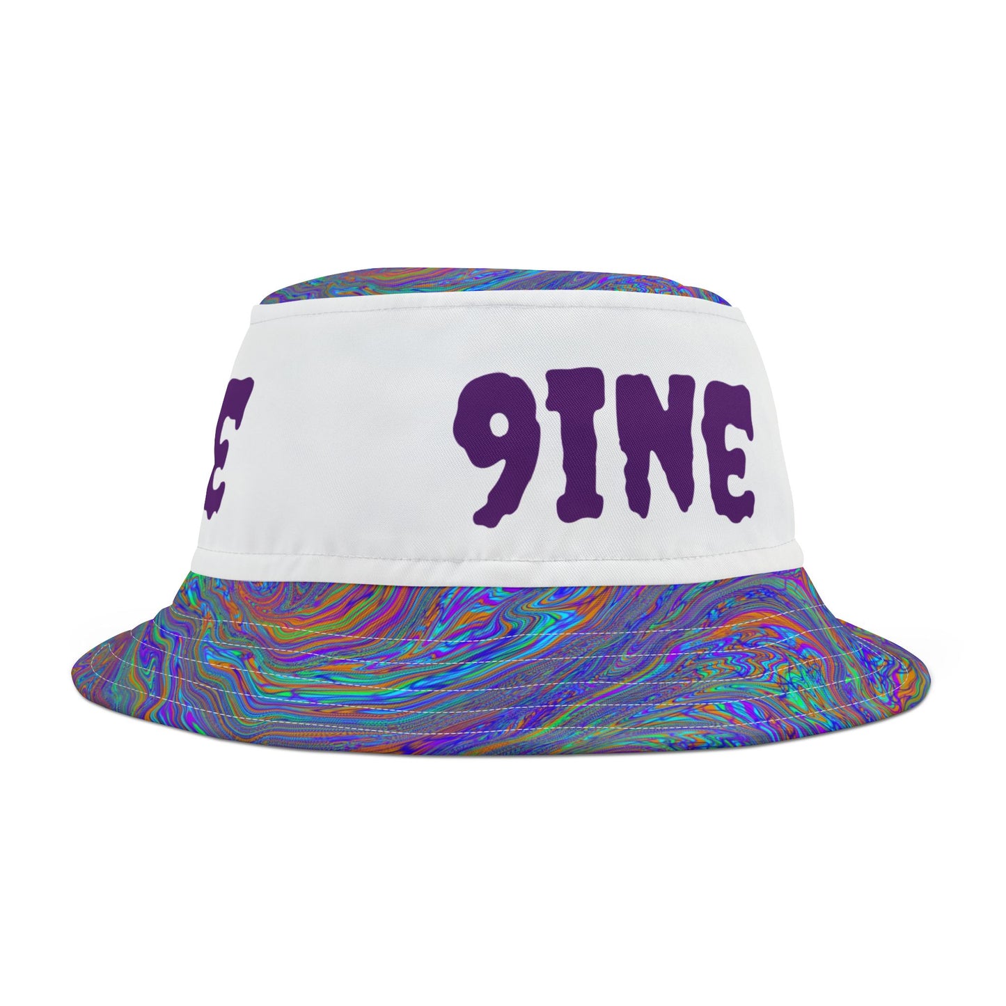 659 Royal Swirl Bucket Hat (White)