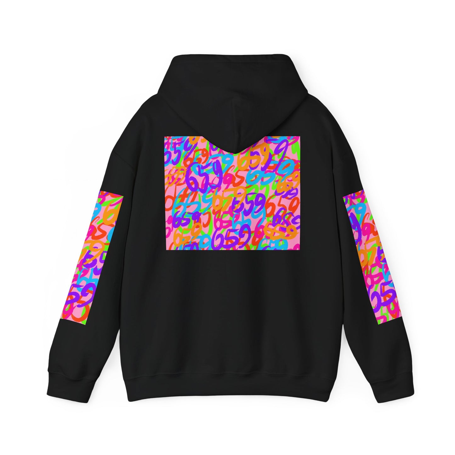 659 Wanda Unisex Heavy Blend™ Sweatshirt (Black/Pink)