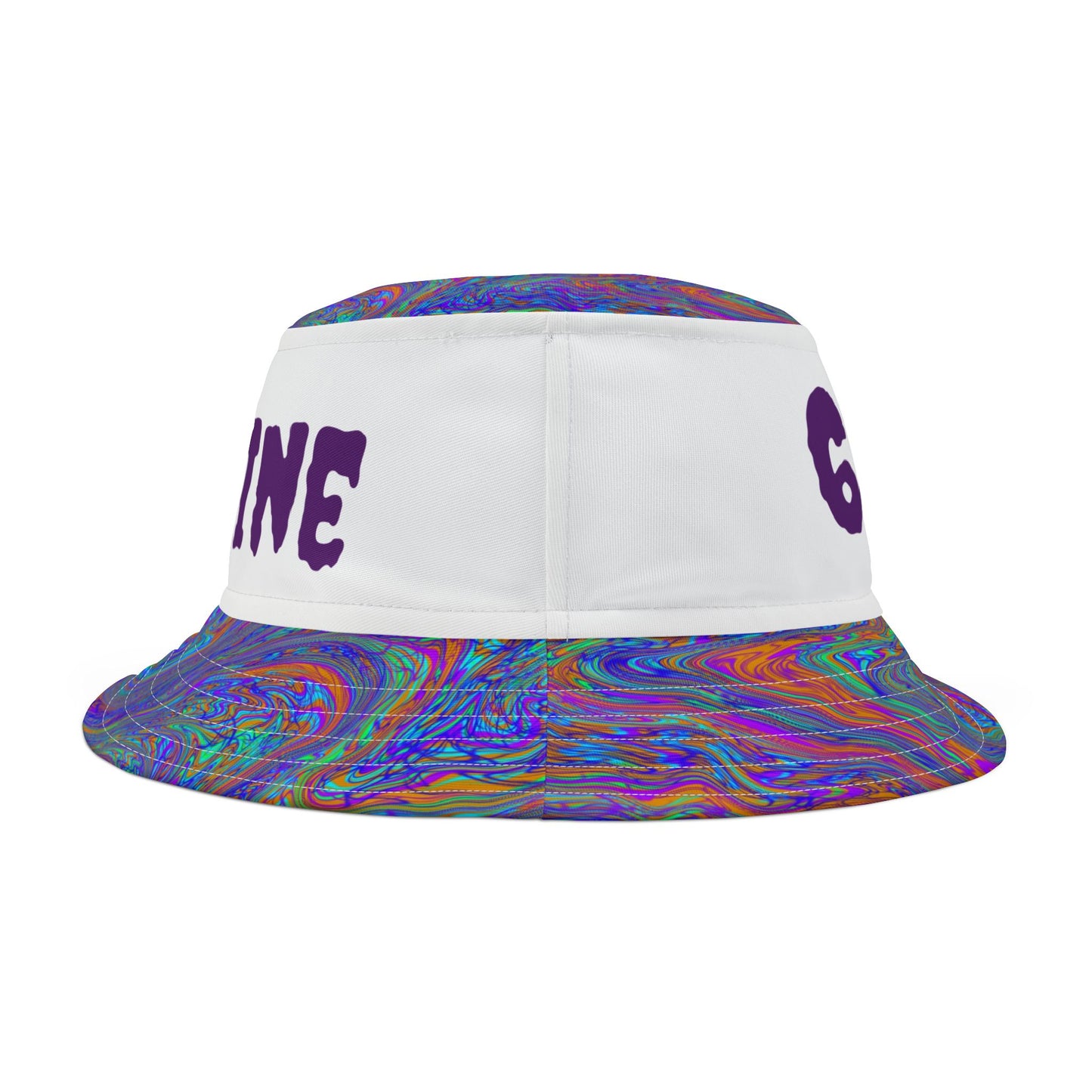 659 Royal Swirl Bucket Hat (White)