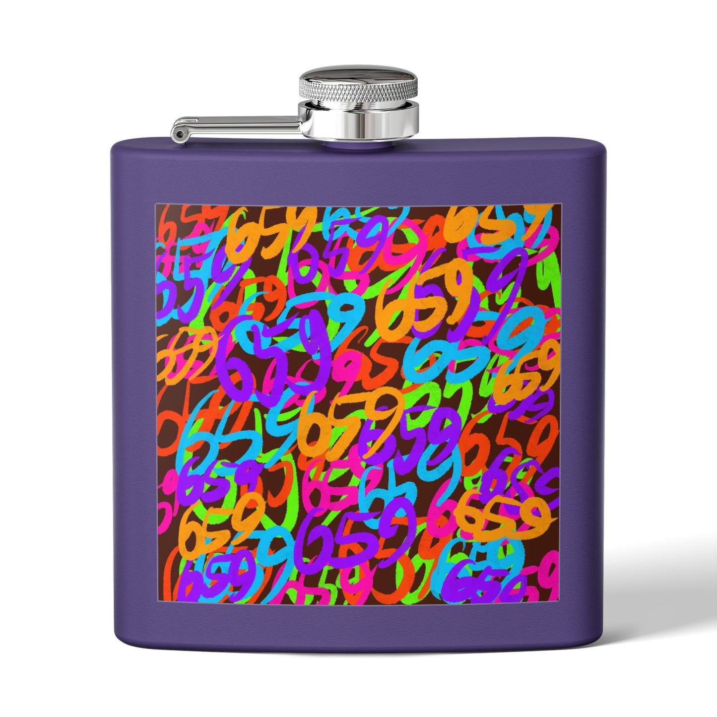 659 Graffiti Stainless Steel Flask, 6oz