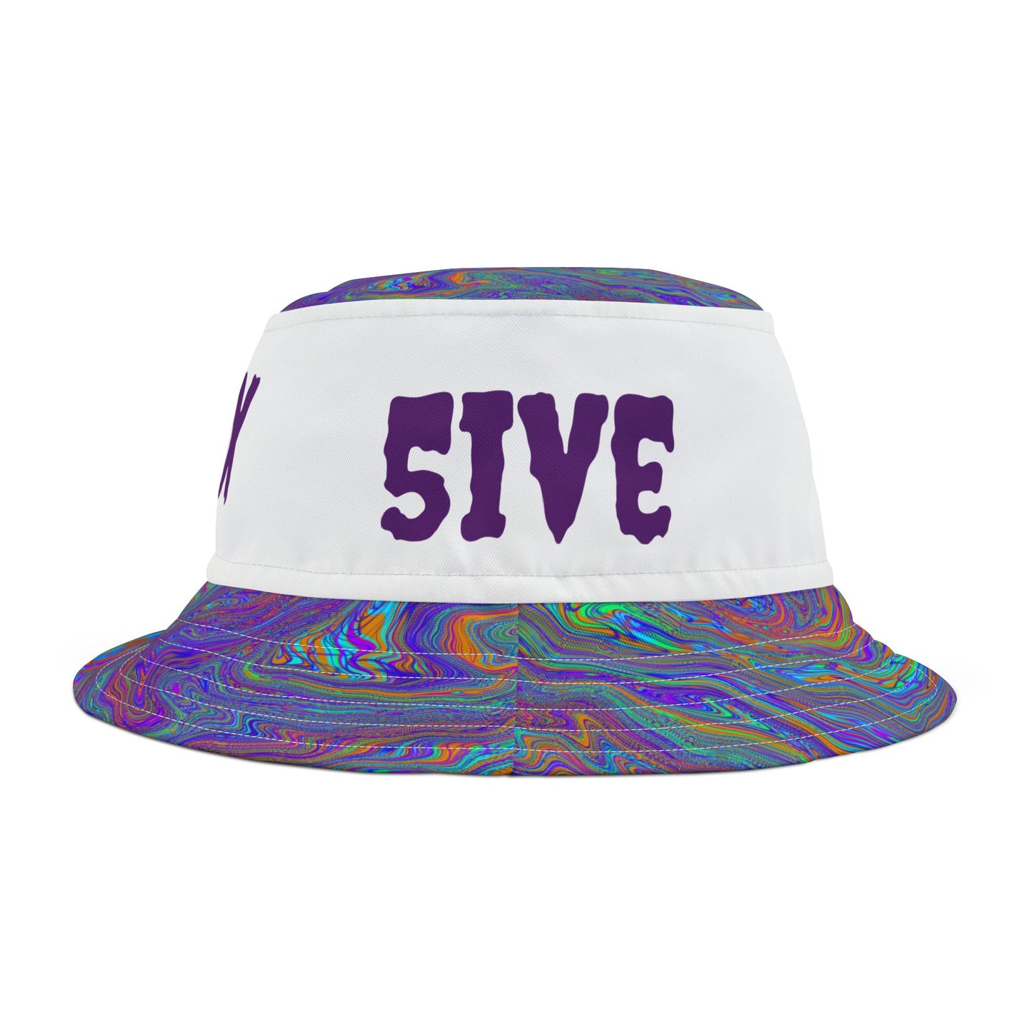 659 Royal Swirl Bucket Hat (White)