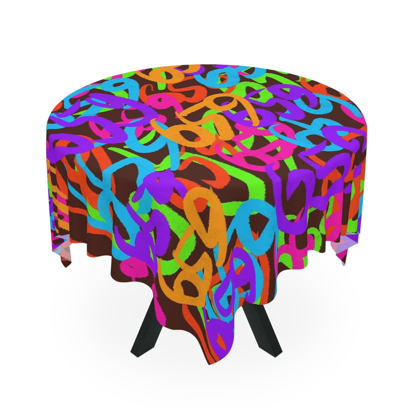 659 Graffiti Tablecloth (Brown)