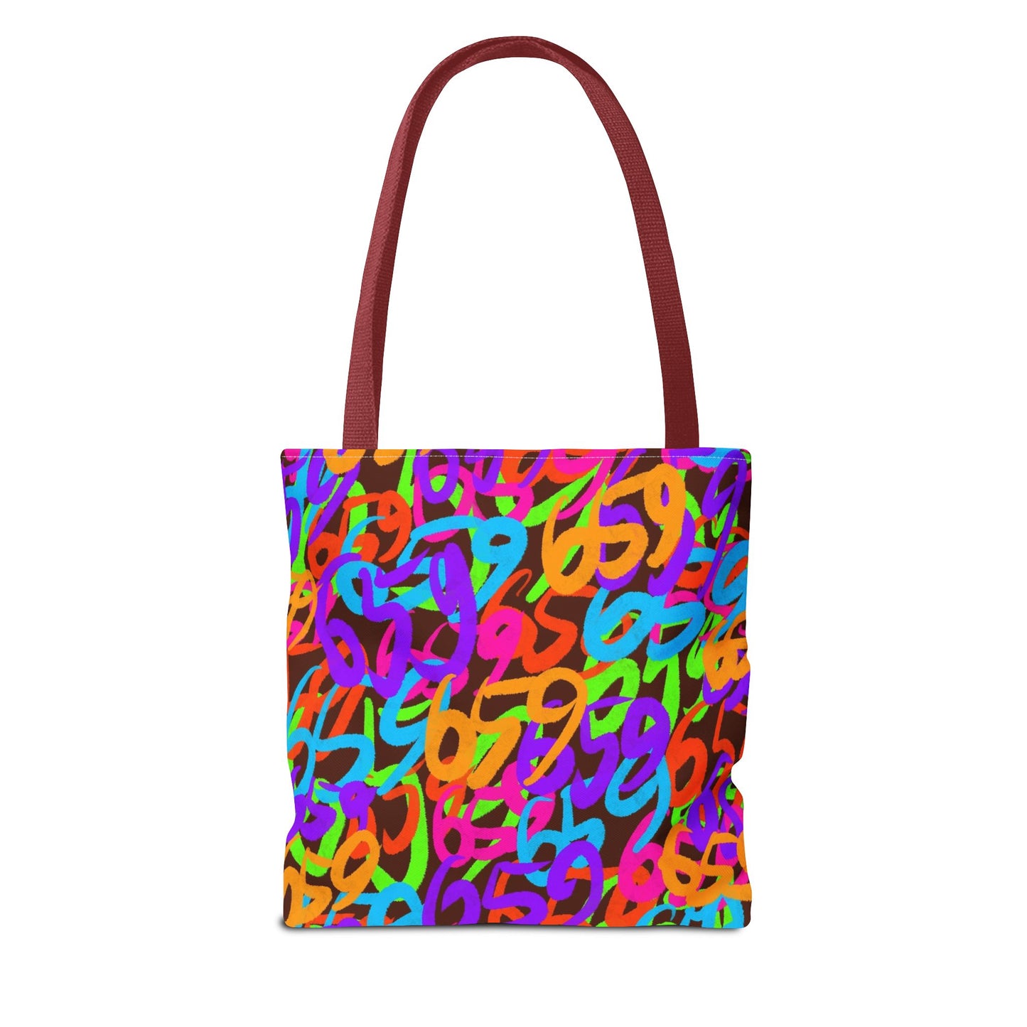 659 Graffiti Tote Bag (AOP Brown)