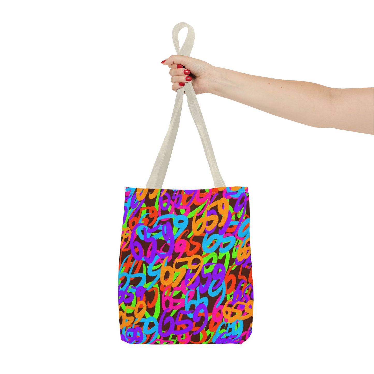 659 Graffiti Tote Bag (AOP Brown)