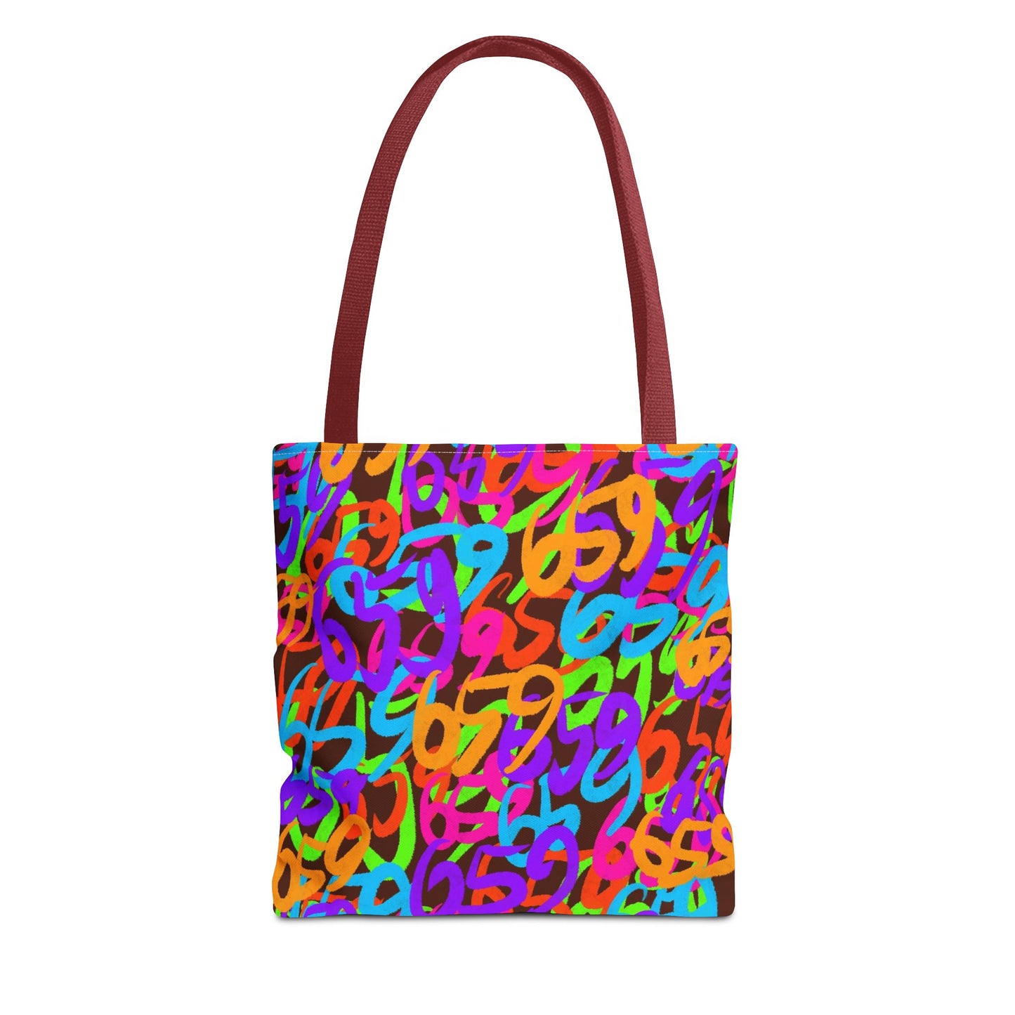659 Graffiti Tote Bag (AOP Brown)