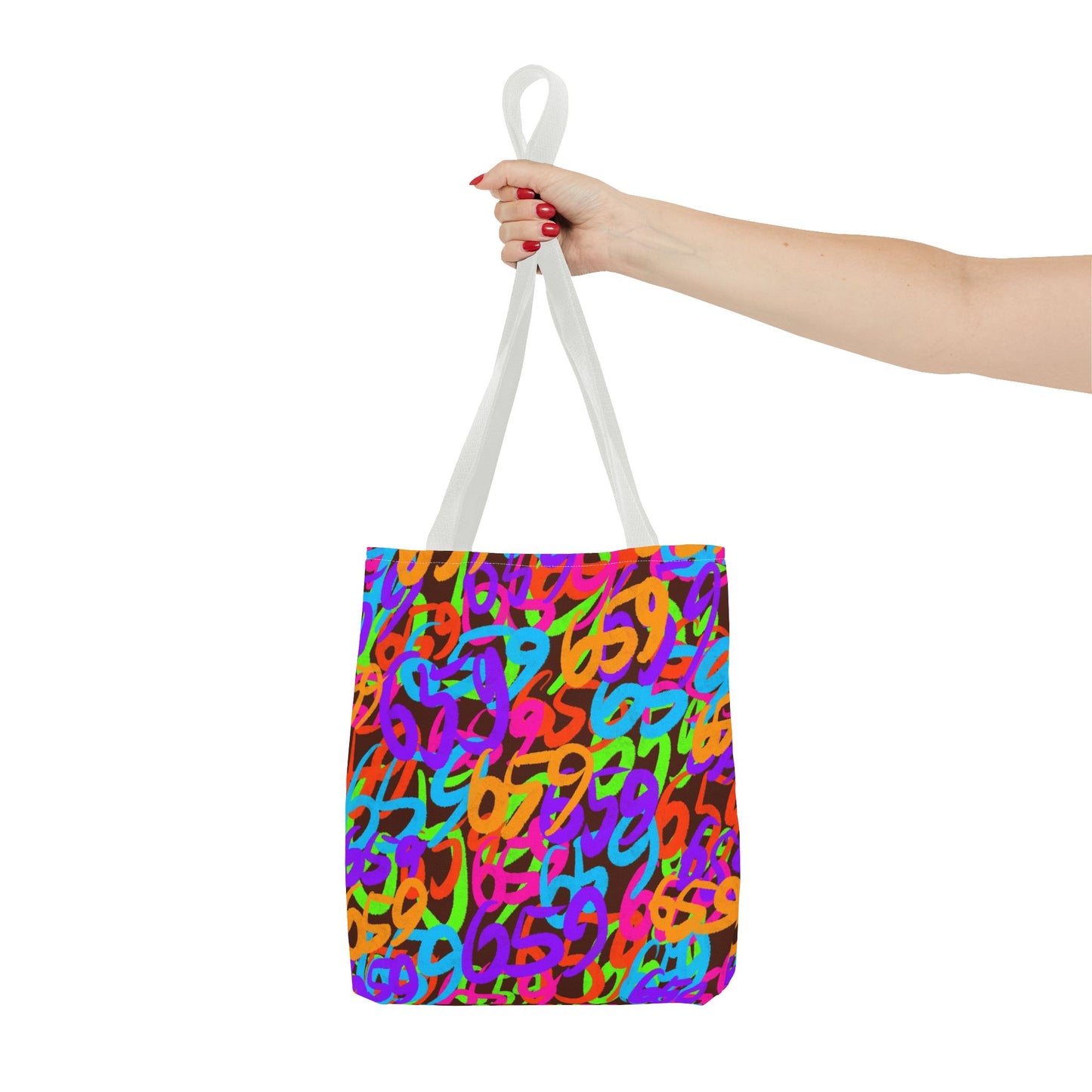 659 Graffiti Tote Bag (AOP Brown)