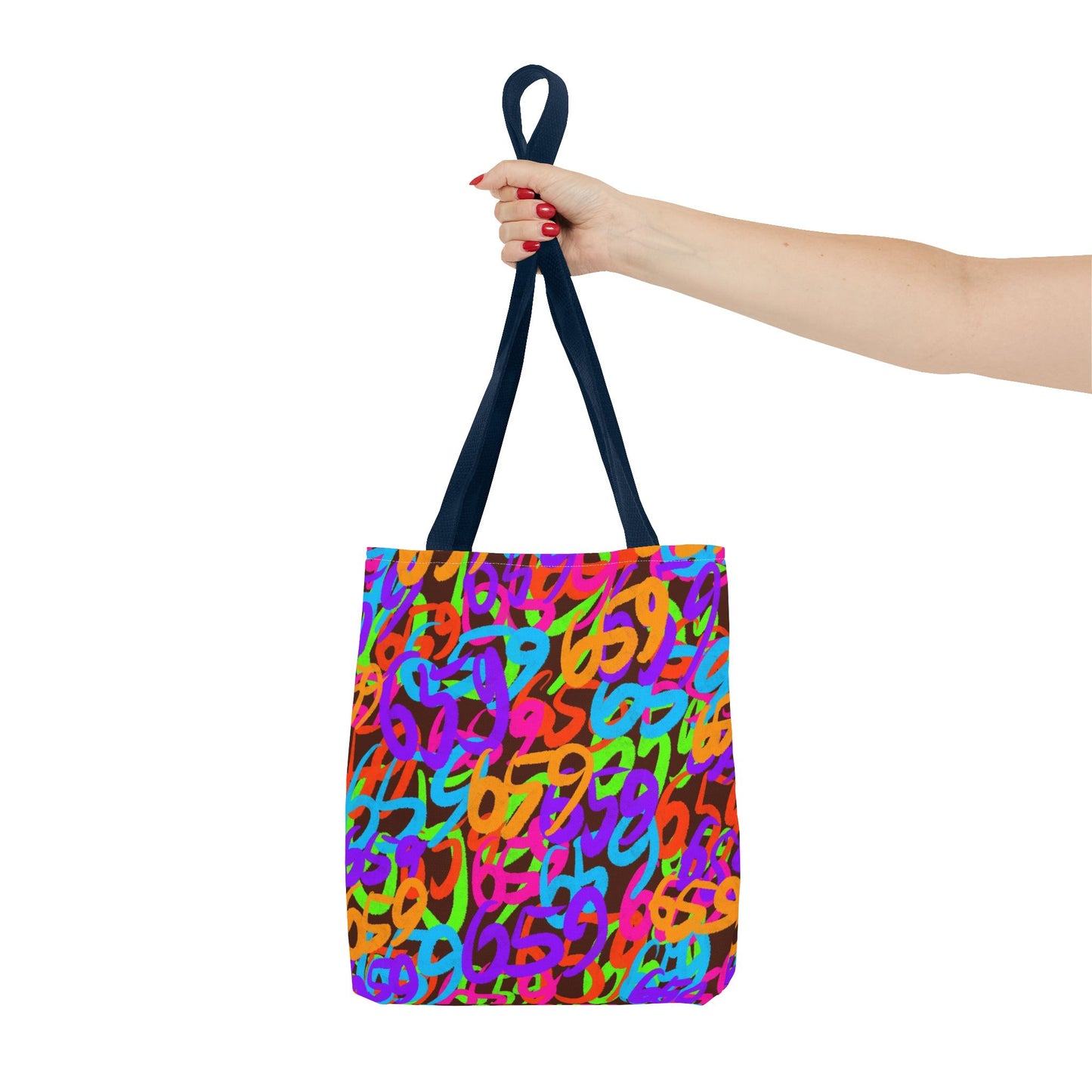 659 Graffiti Tote Bag (AOP Brown)