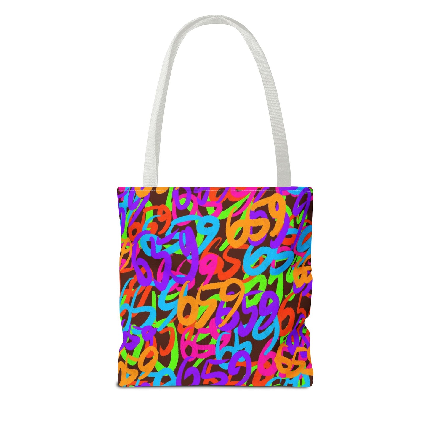 659 Graffiti Tote Bag (AOP Brown)