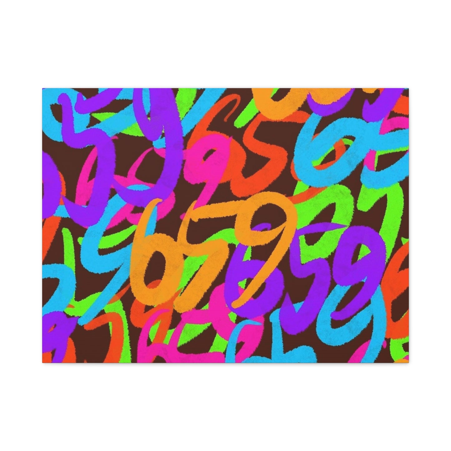 659 Graffiti Matte Canvas, Stretched, 1.25"