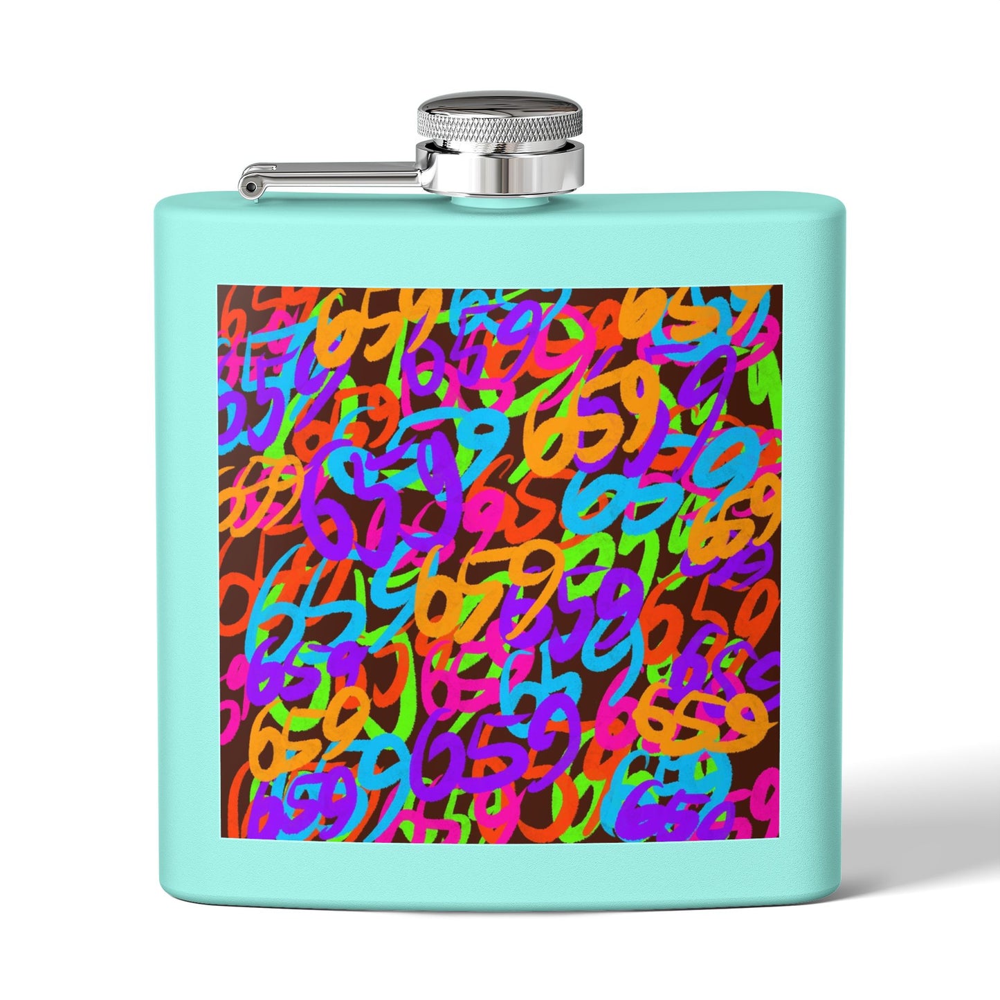 659 Graffiti Stainless Steel Flask, 6oz