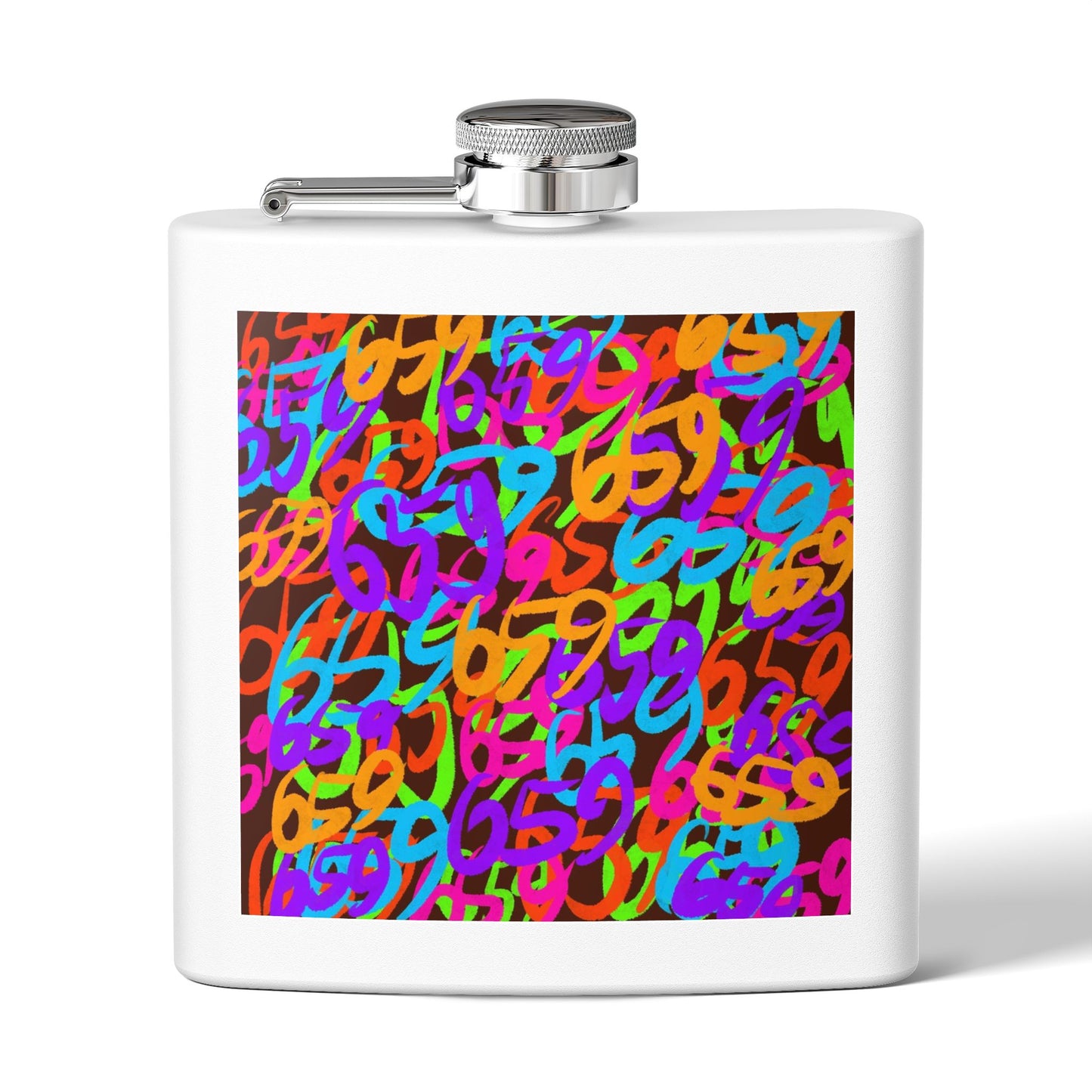 659 Graffiti Stainless Steel Flask, 6oz