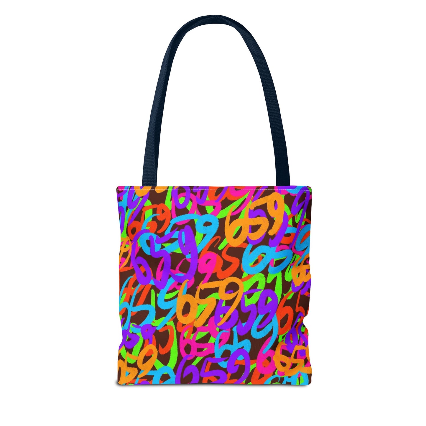659 Graffiti Tote Bag (AOP Brown)