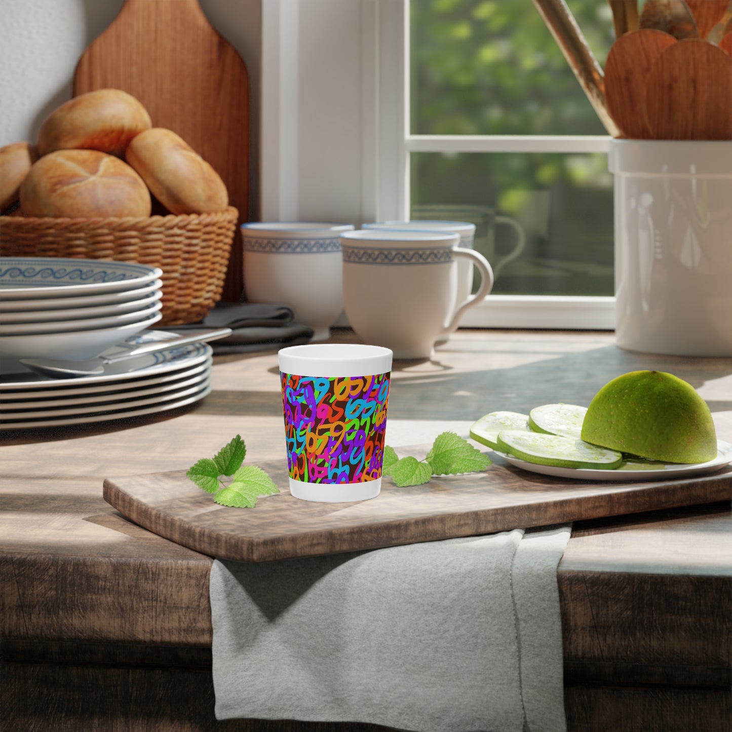 659 Graffiti Shot Glass (Brown)