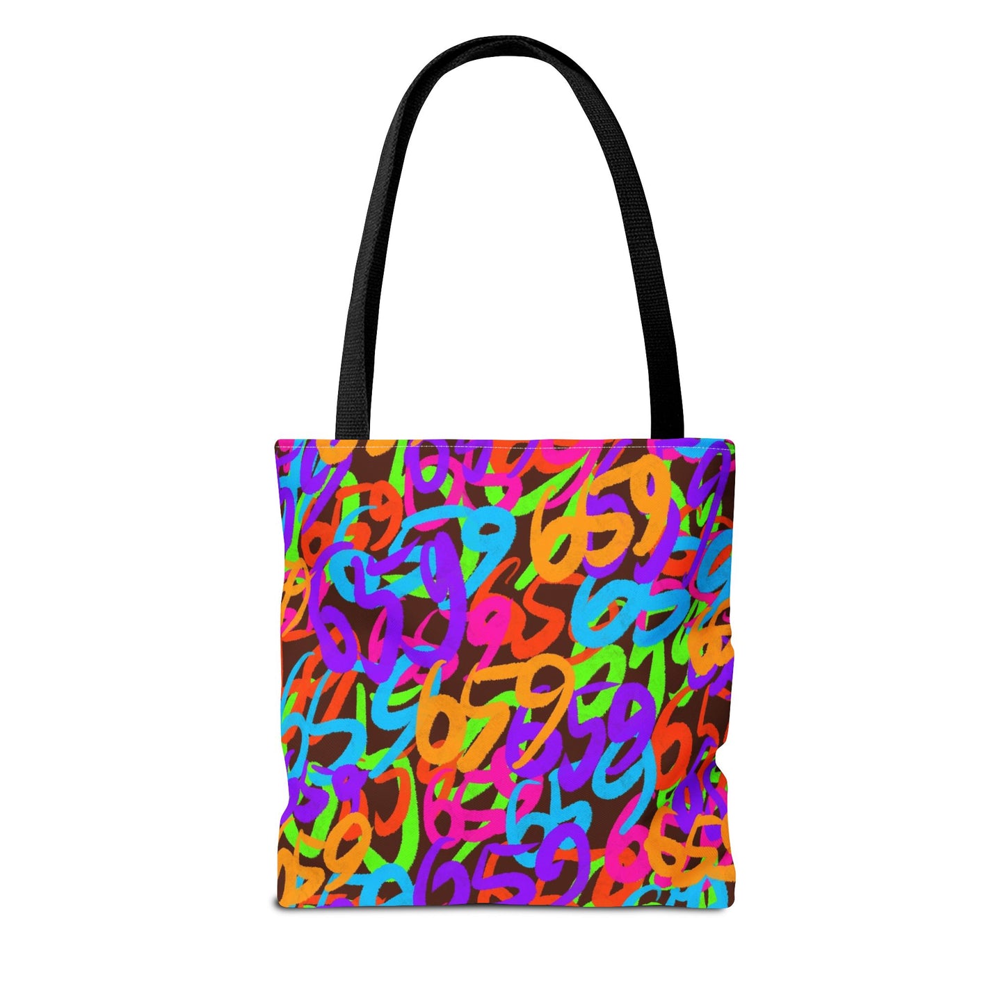 659 Graffiti Tote Bag (AOP Brown)