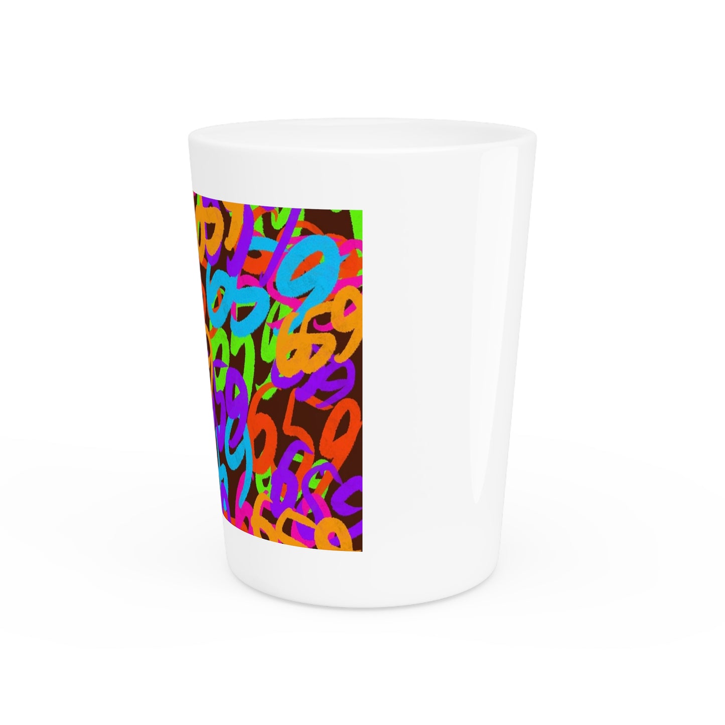 659 Graffiti Shot Glass (Brown)