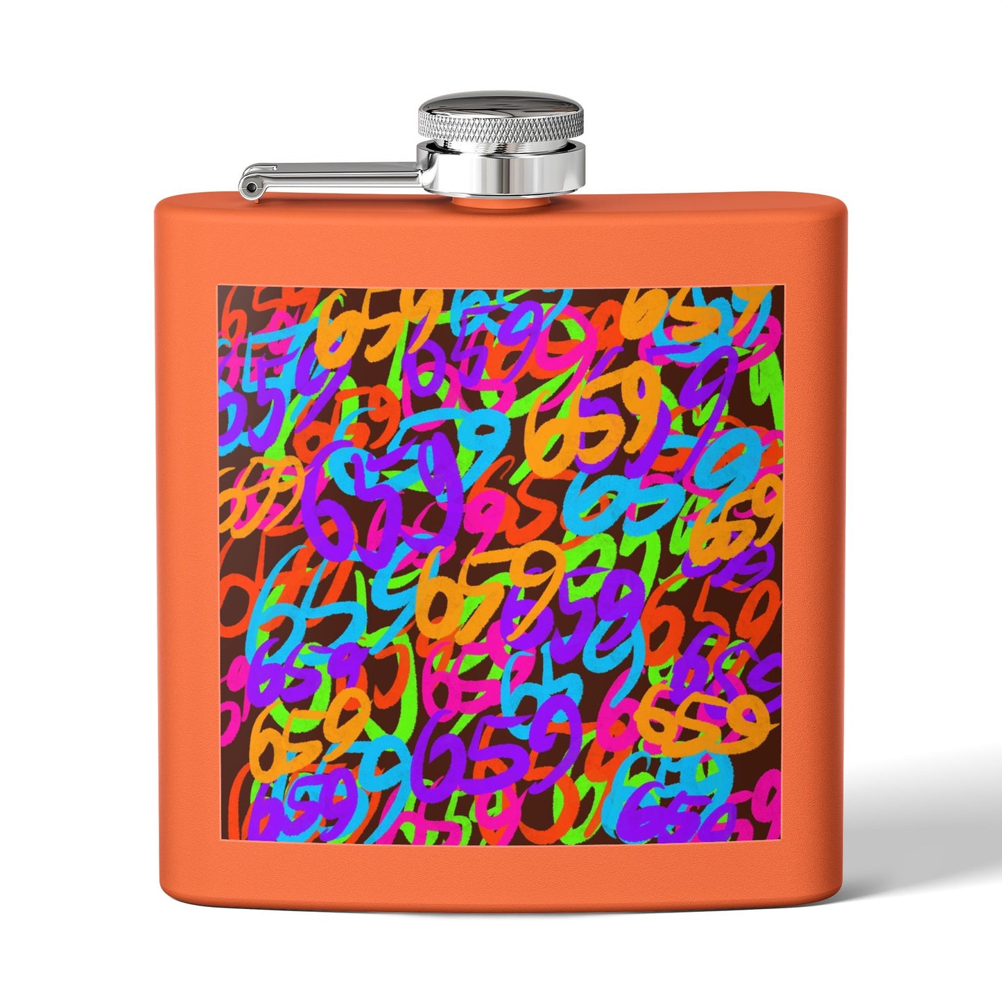 659 Graffiti Stainless Steel Flask, 6oz