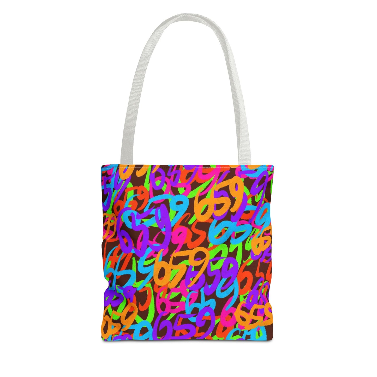 659 Graffiti Tote Bag (AOP Brown)