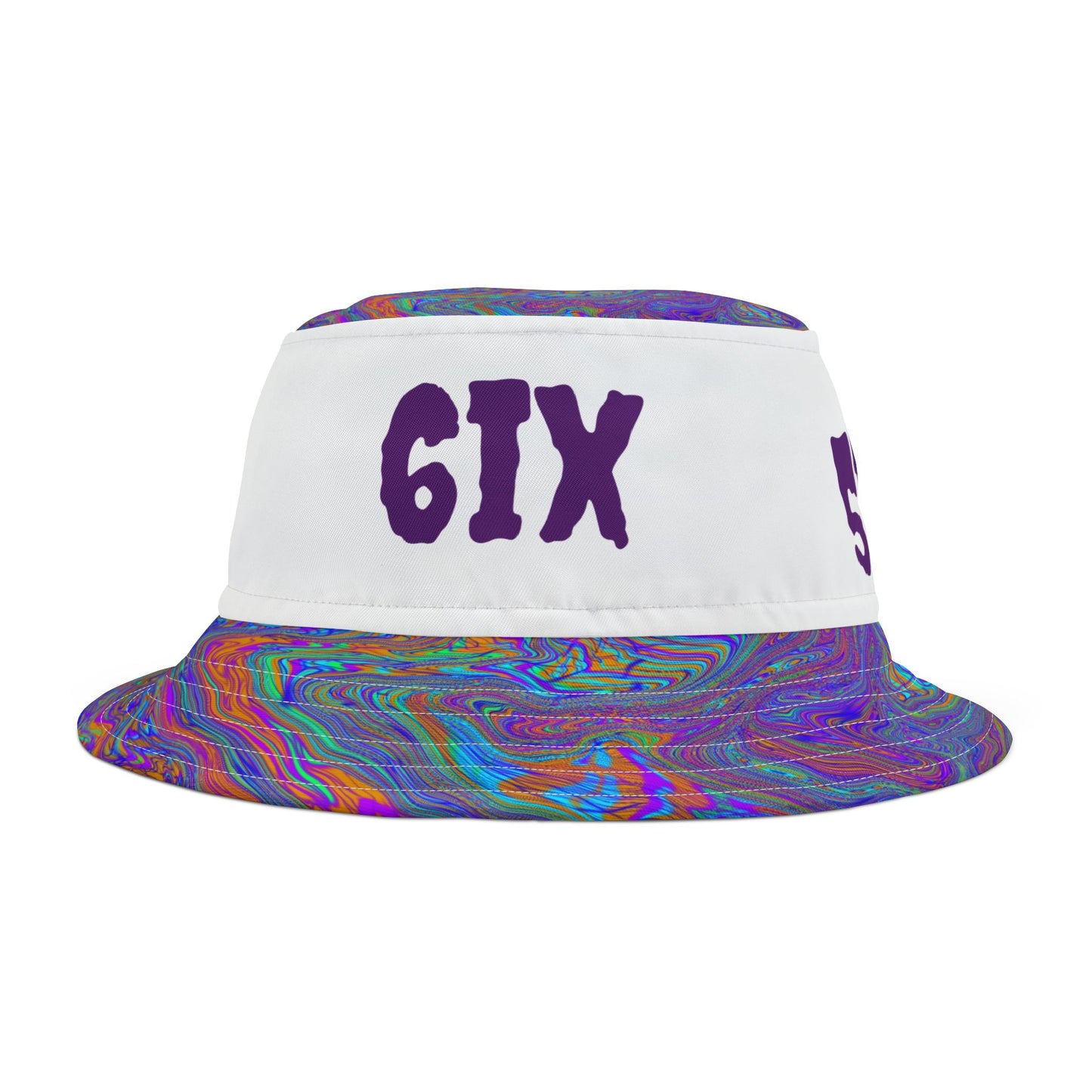 659 Royal Swirl Bucket Hat (White)