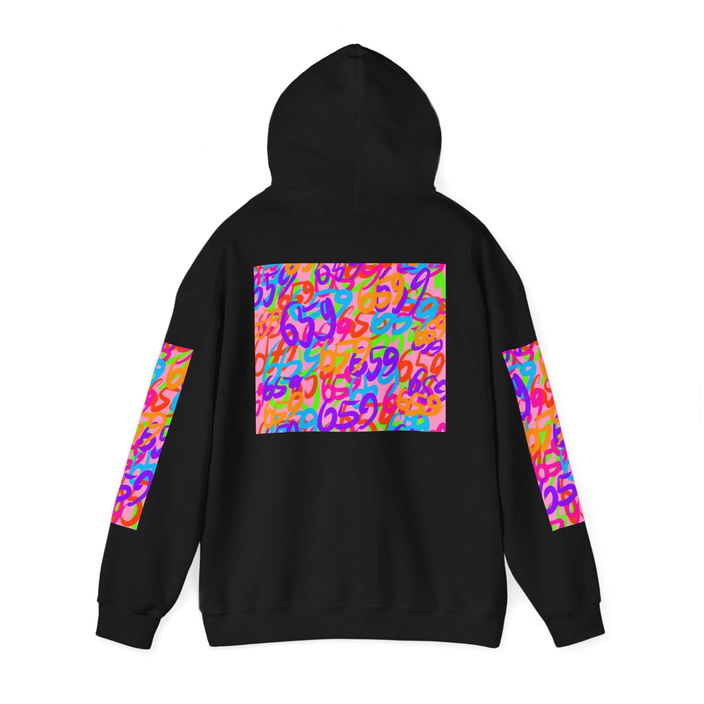 659 Wanda Unisex Heavy Blend™ Sweatshirt (Black/Pink)