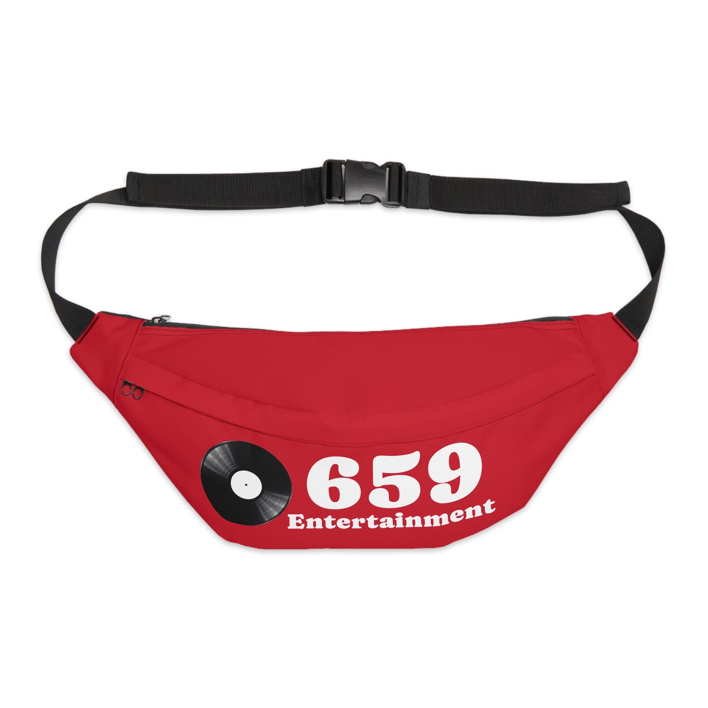 659 Vinyl Record Large Fanny Pack Red