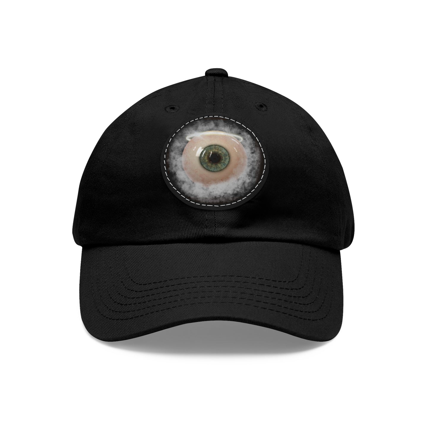 659 Saint's 3rd Eye Dad Hat with Leather Patch (Round)
