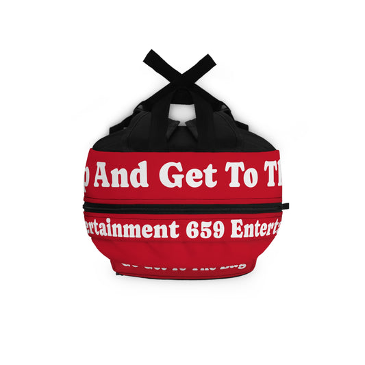 659 'Go Get The Bag' Backpack Red