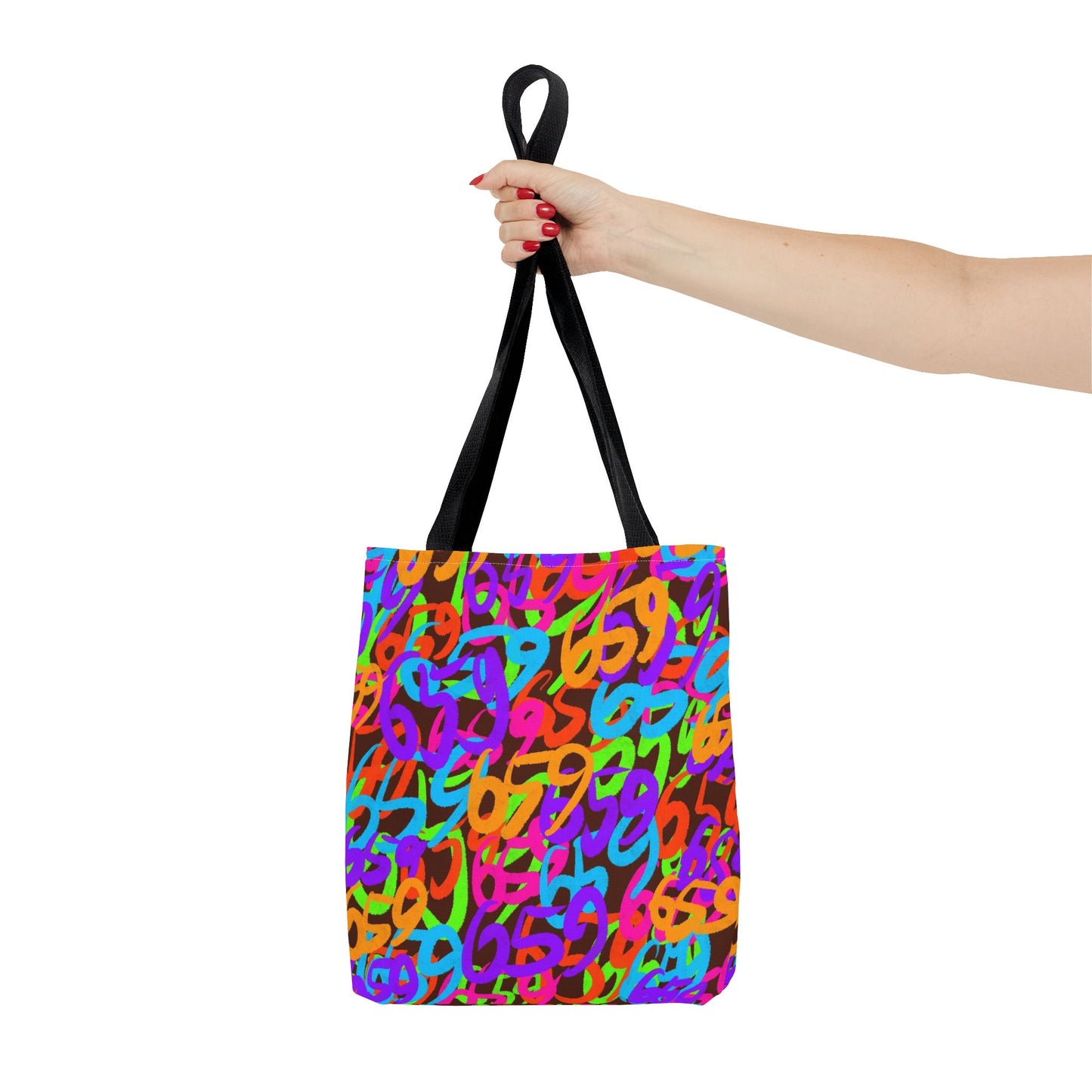 659 Graffiti Tote Bag (AOP Brown)