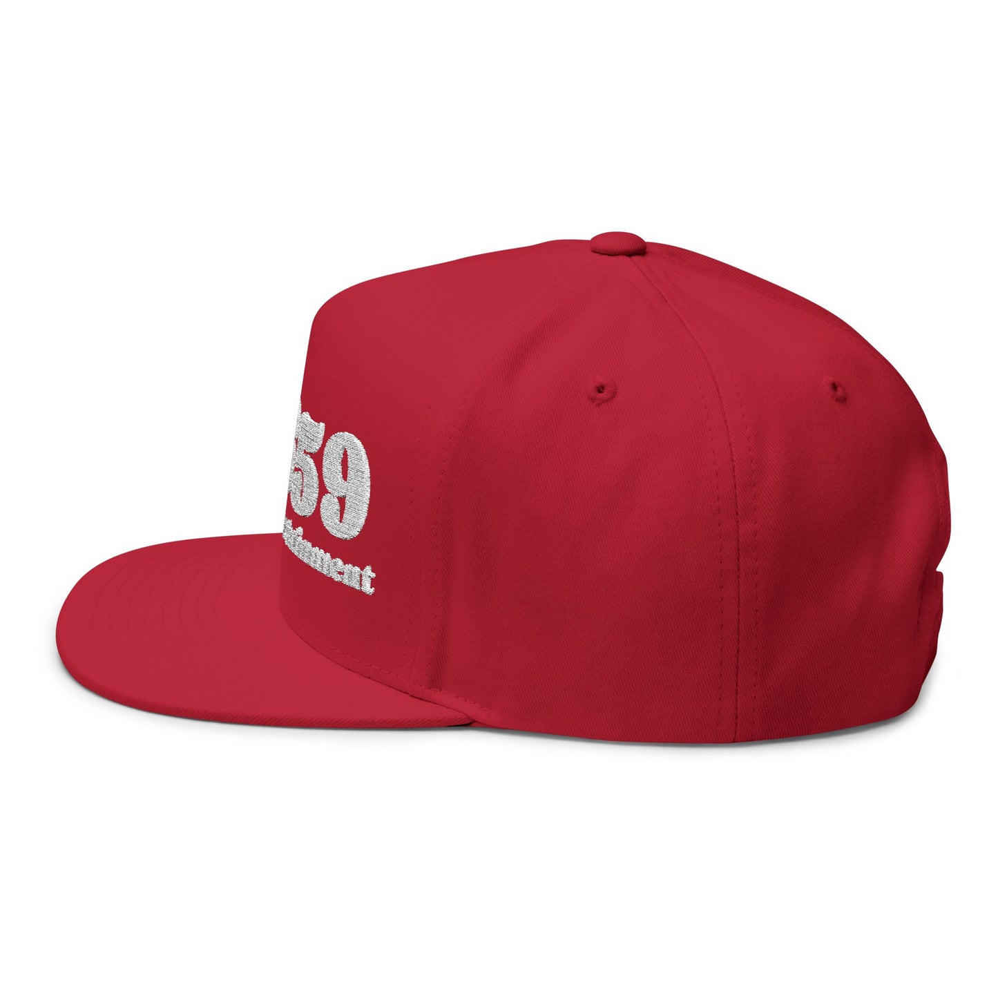 659 Vinyl Record Flat Bill Cap (Embroidery)