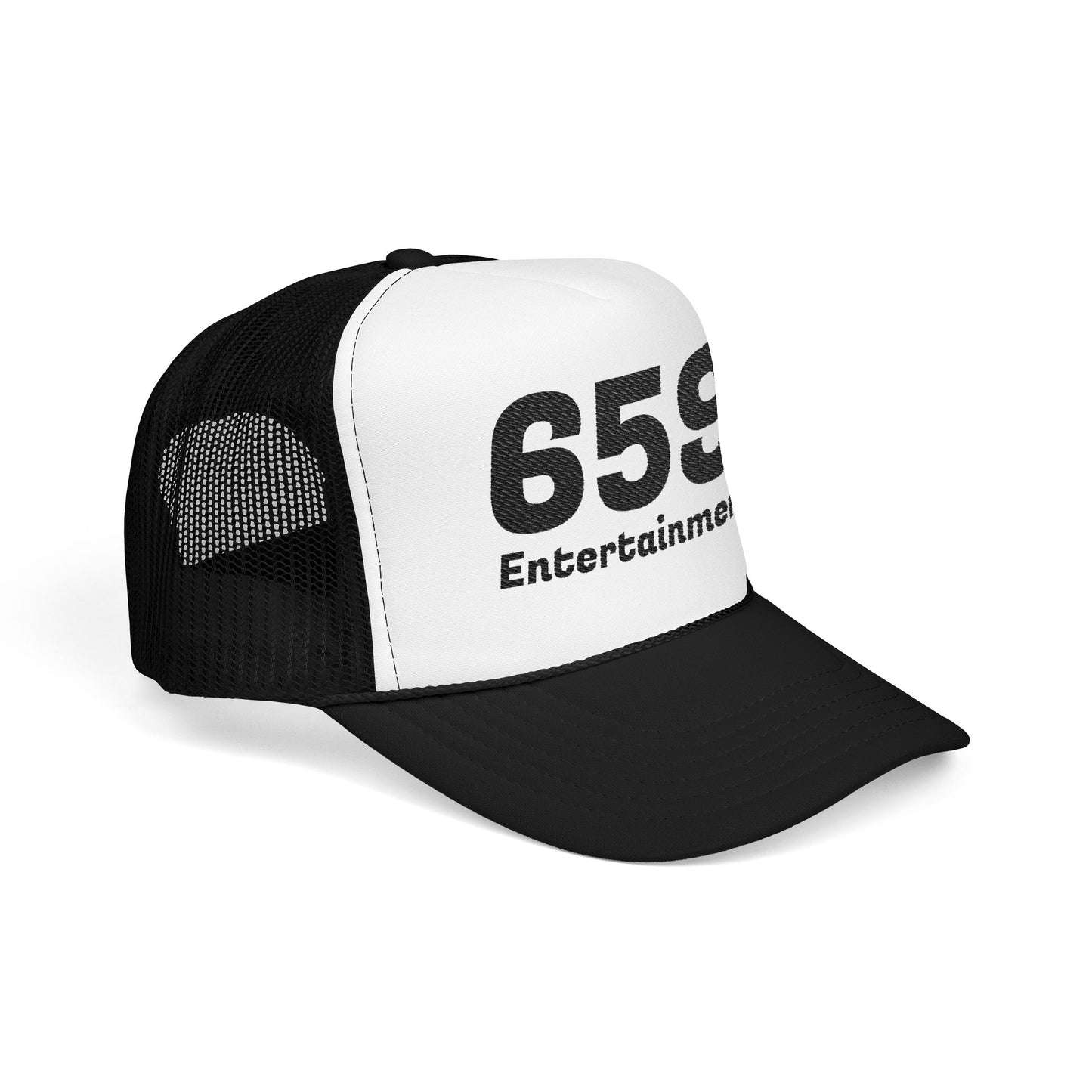 659 Black & White Trucker (Embroidery)
