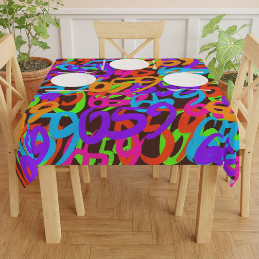 659 Graffiti Tablecloth (Brown)