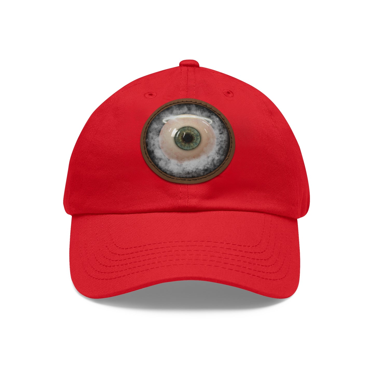 659 Saint's 3rd Eye Dad Hat with Leather Patch (Round)