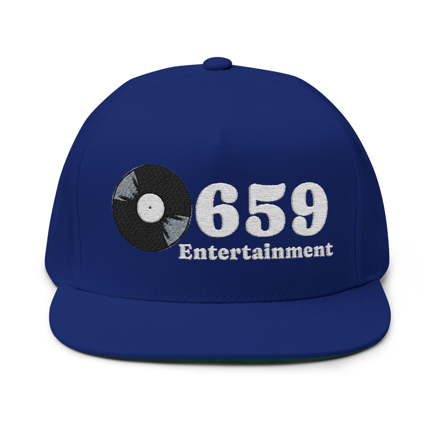 659 Vinyl Record Flat Bill Cap (Embroidery)