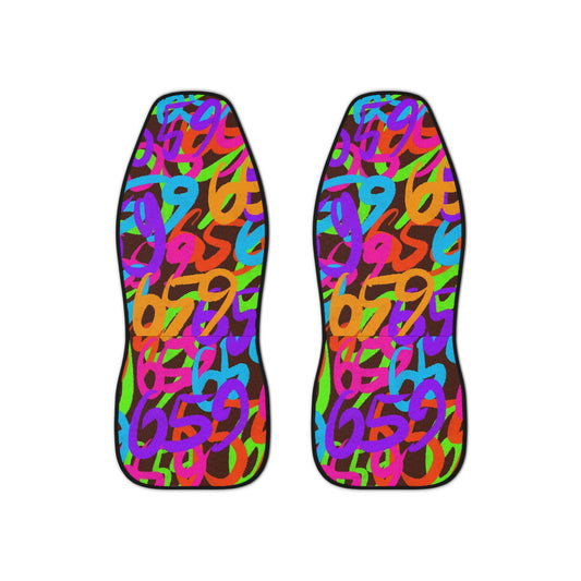 659 Graffiti Car Seat Covers (Brown)