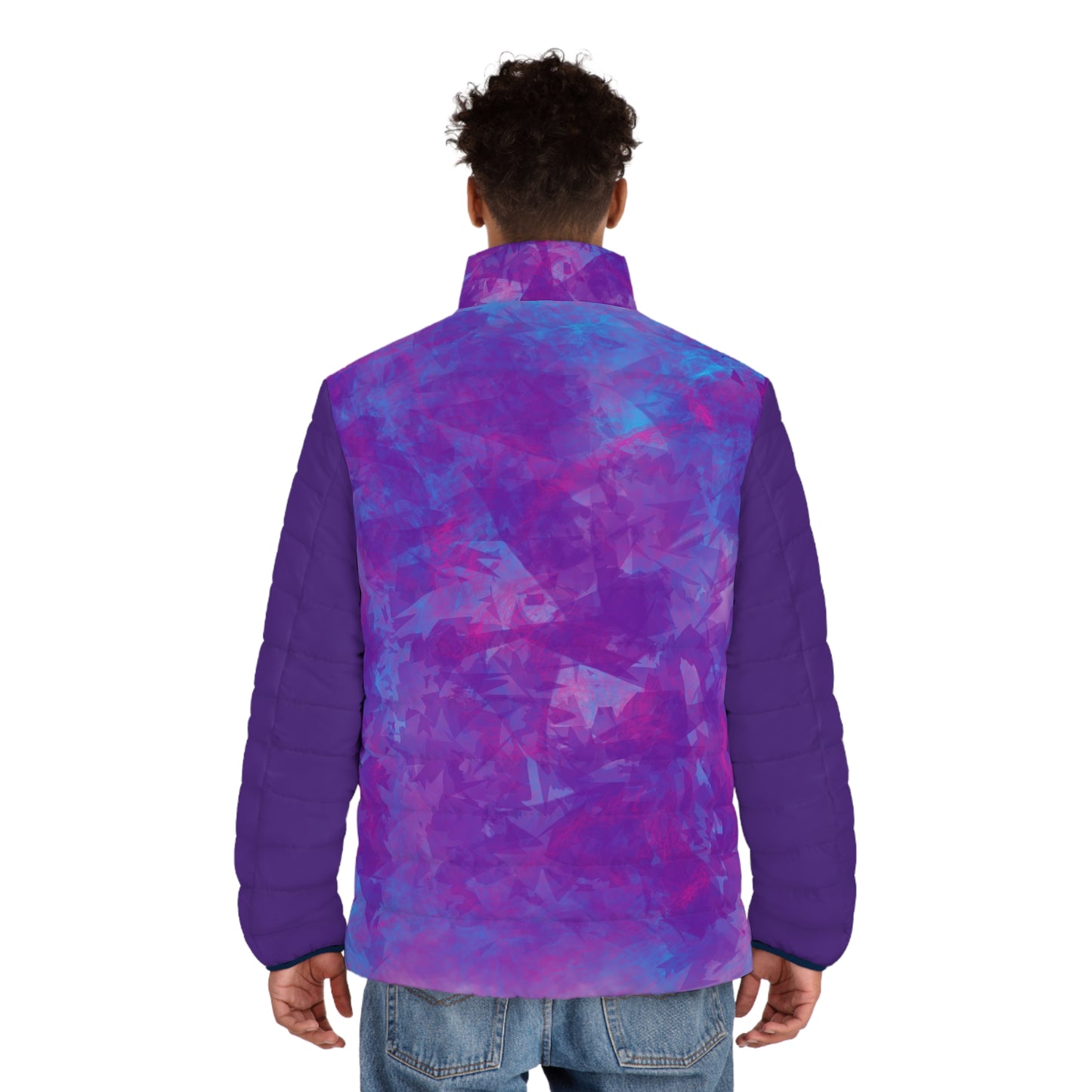 659 Men's Purple Shard Puffer Jacket