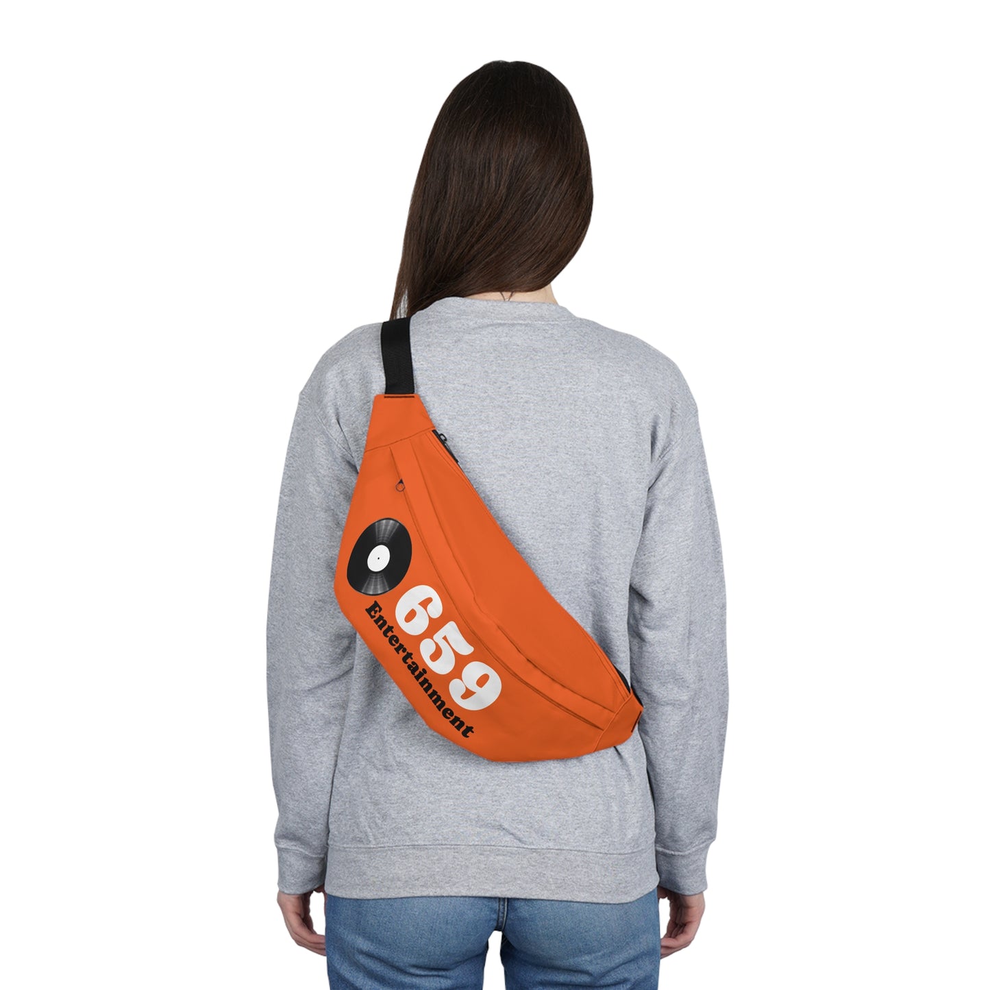 659 Vinyl Record Large Fanny Pack Orange