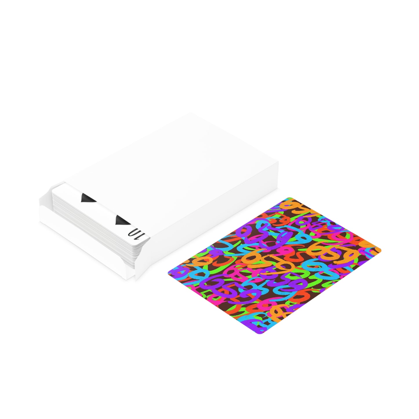 659 Graffiti Poker Cards (Brown)