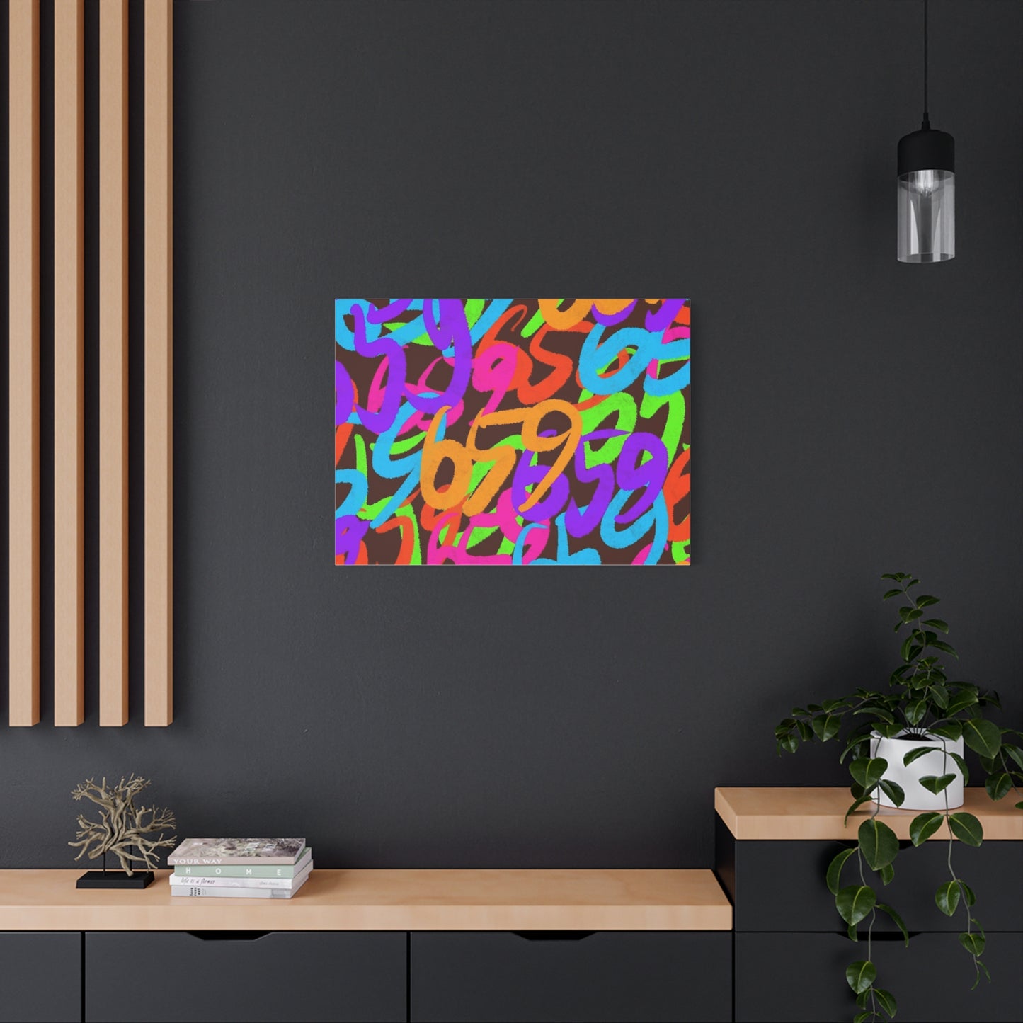 659 Graffiti Matte Canvas, Stretched, 1.25"