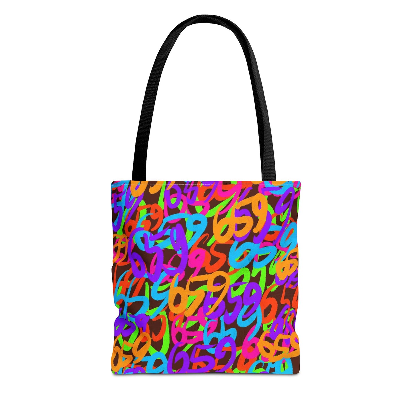 659 Graffiti Tote Bag (AOP Brown)