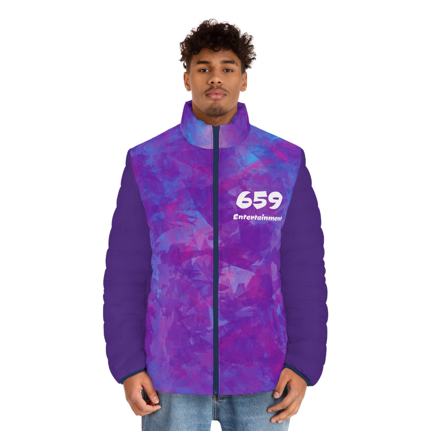 659 Men's Purple Shard Puffer Jacket