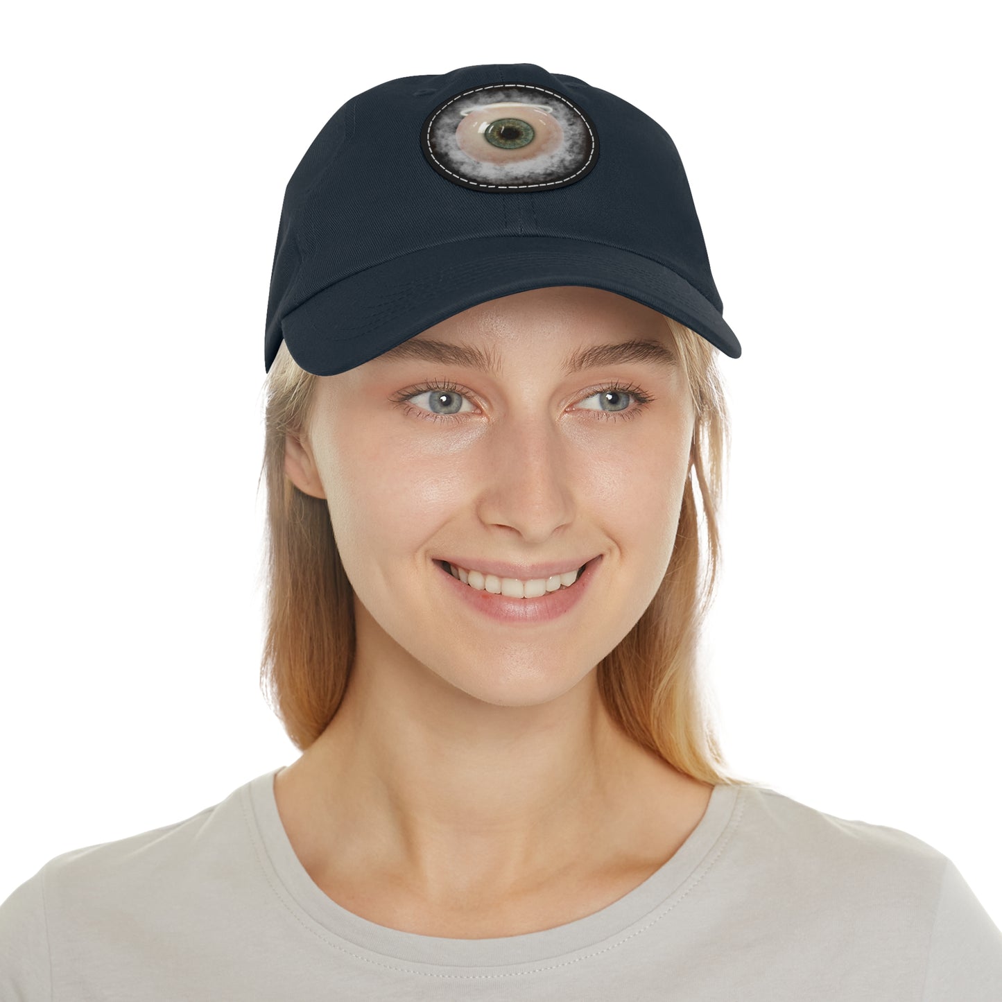 659 Saint's 3rd Eye Dad Hat with Leather Patch (Round)