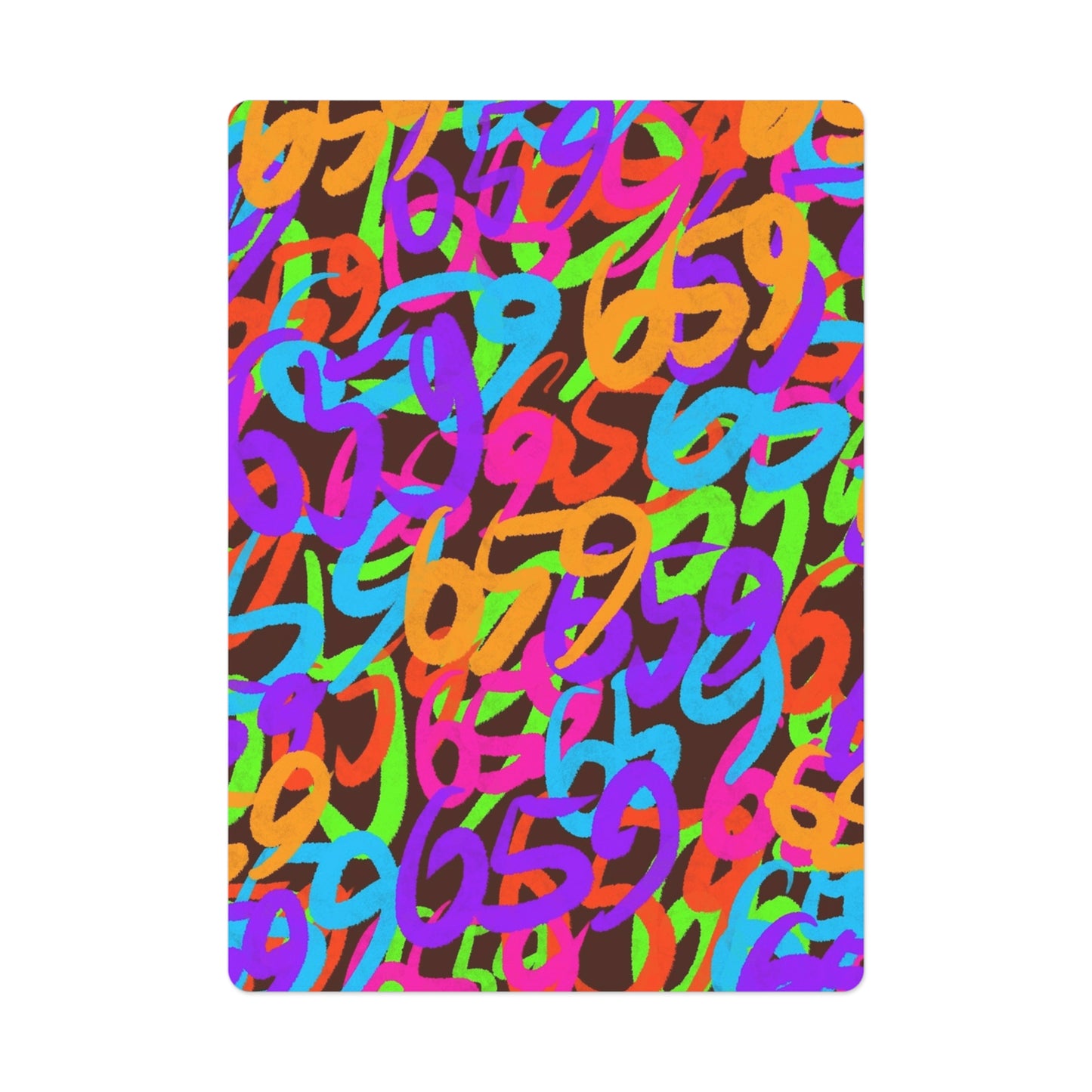 659 Graffiti Poker Cards (Brown)