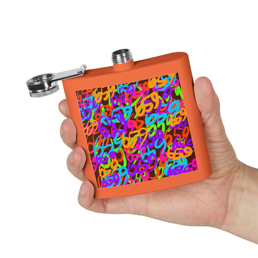 659 Graffiti Stainless Steel Flask, 6oz