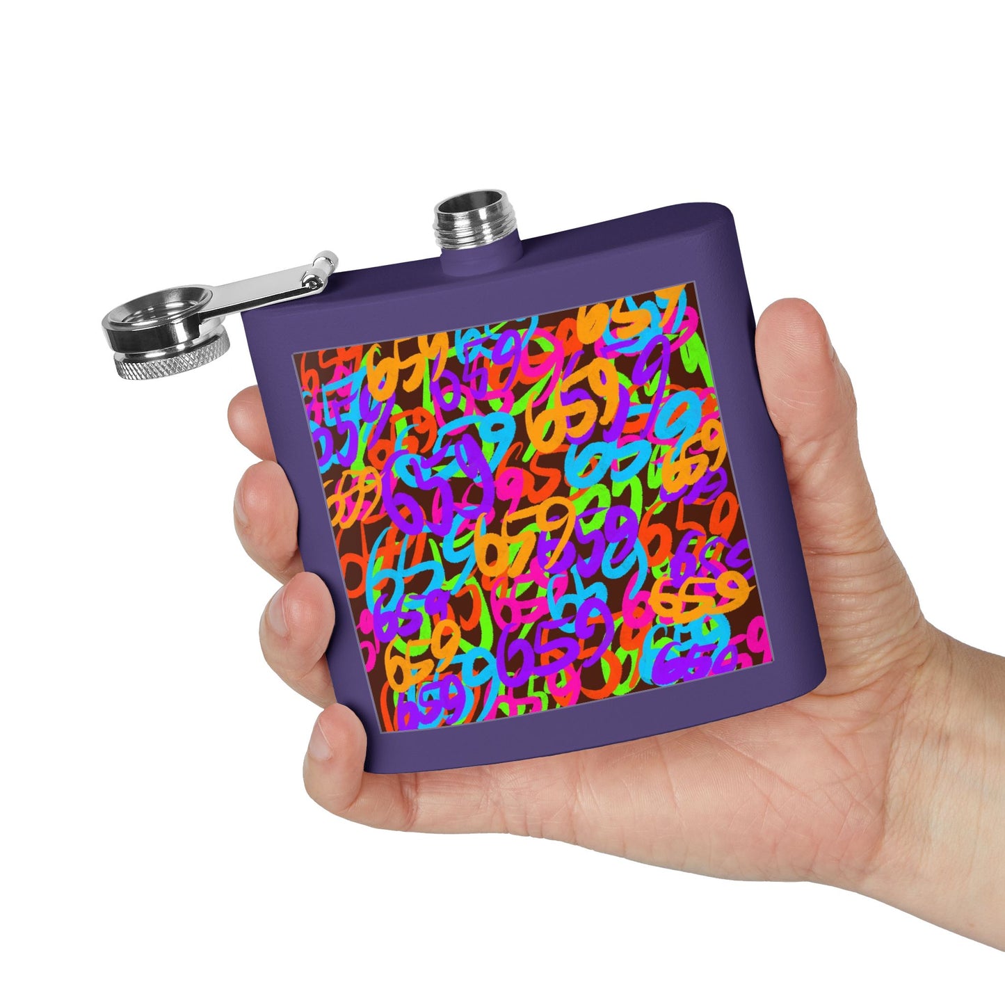 659 Graffiti Stainless Steel Flask, 6oz