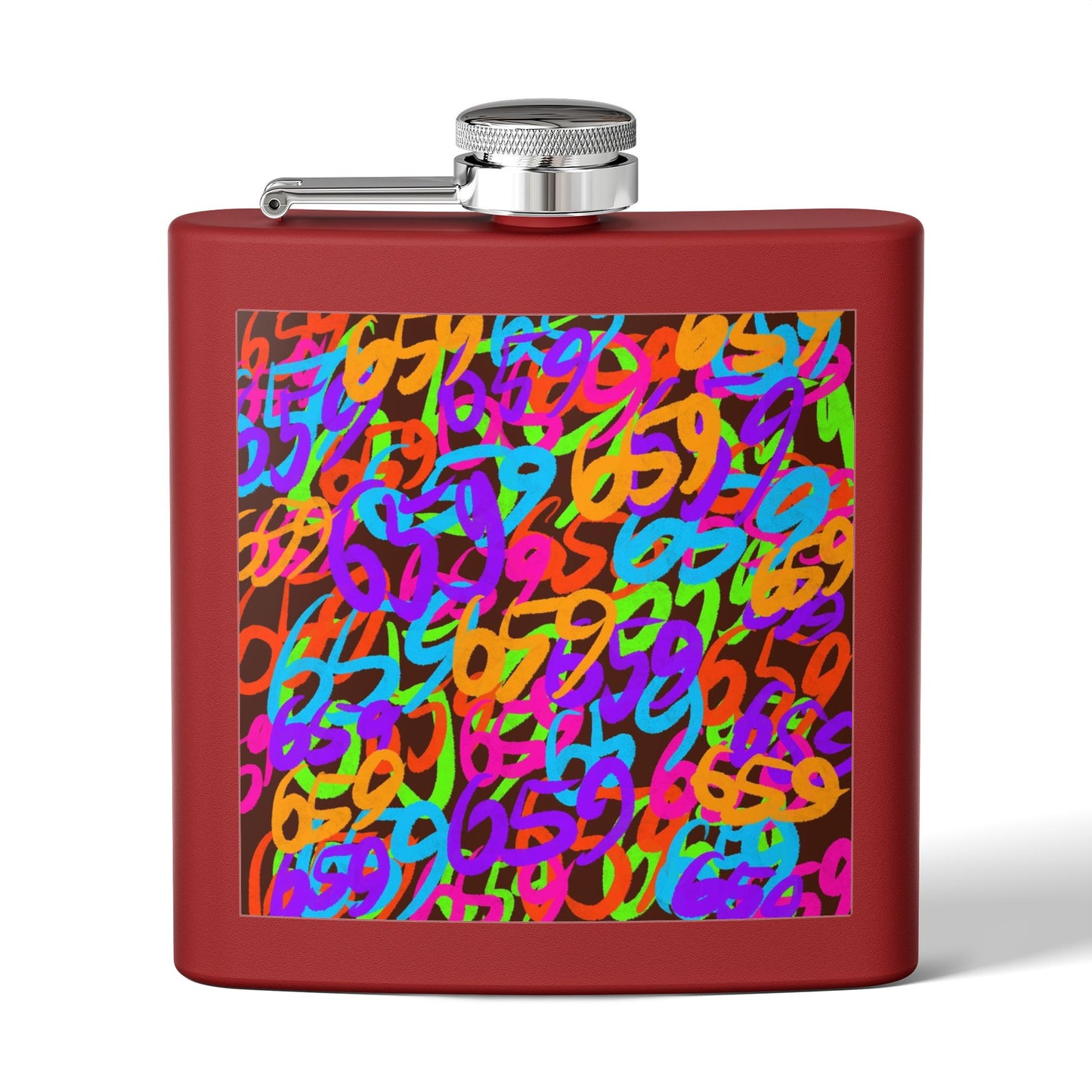 659 Graffiti Stainless Steel Flask, 6oz