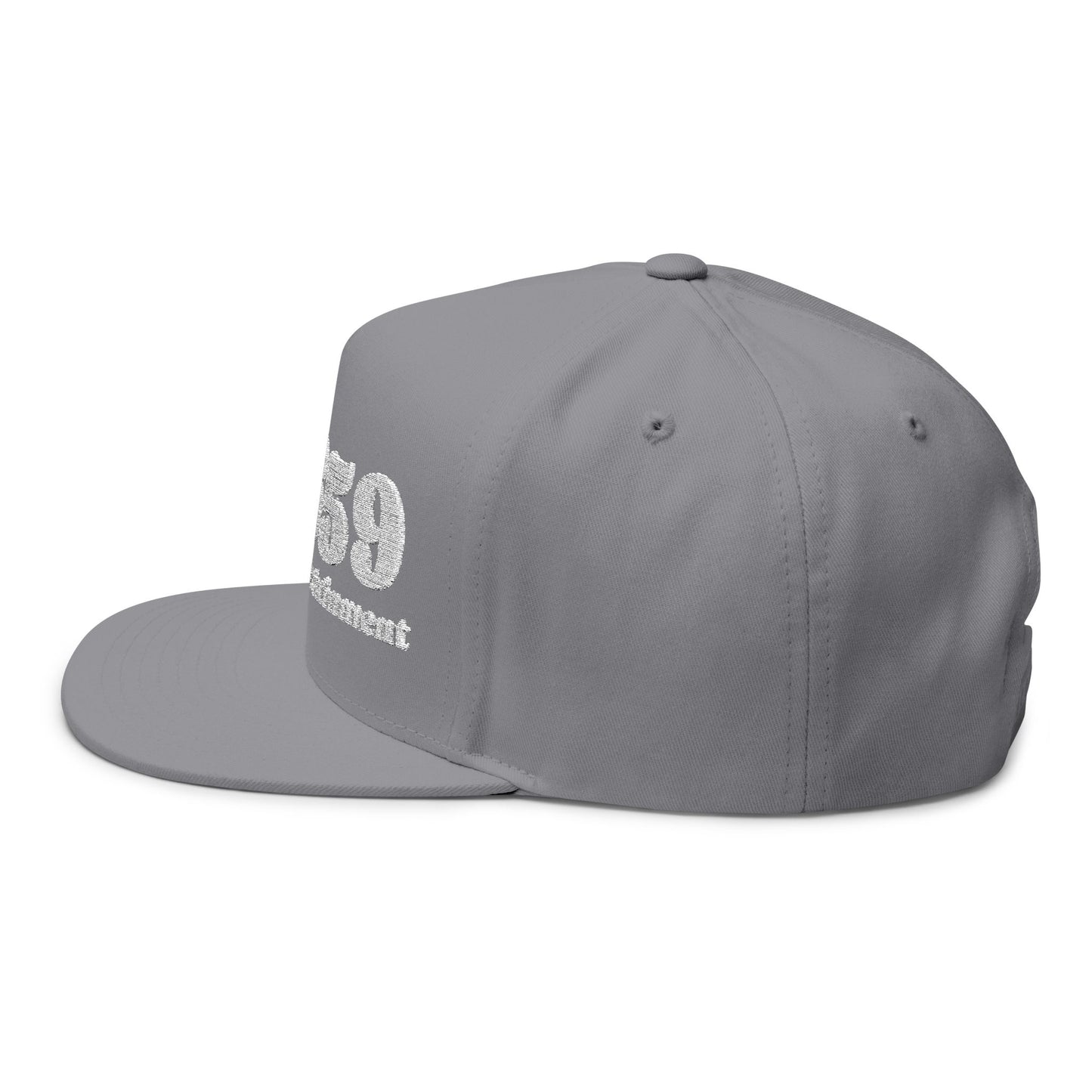 659 Vinyl Record Flat Bill Cap (Embroidery)