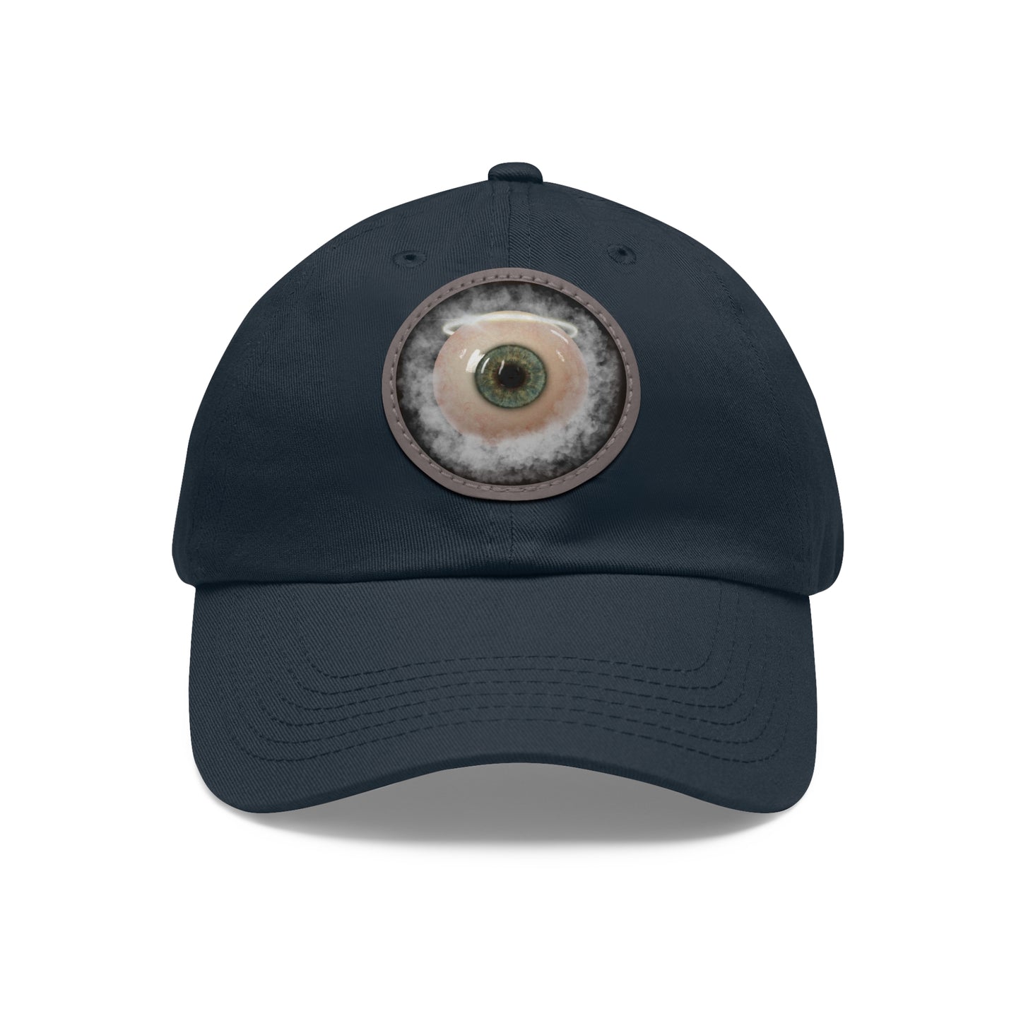 659 Saint's 3rd Eye Dad Hat with Leather Patch (Round)