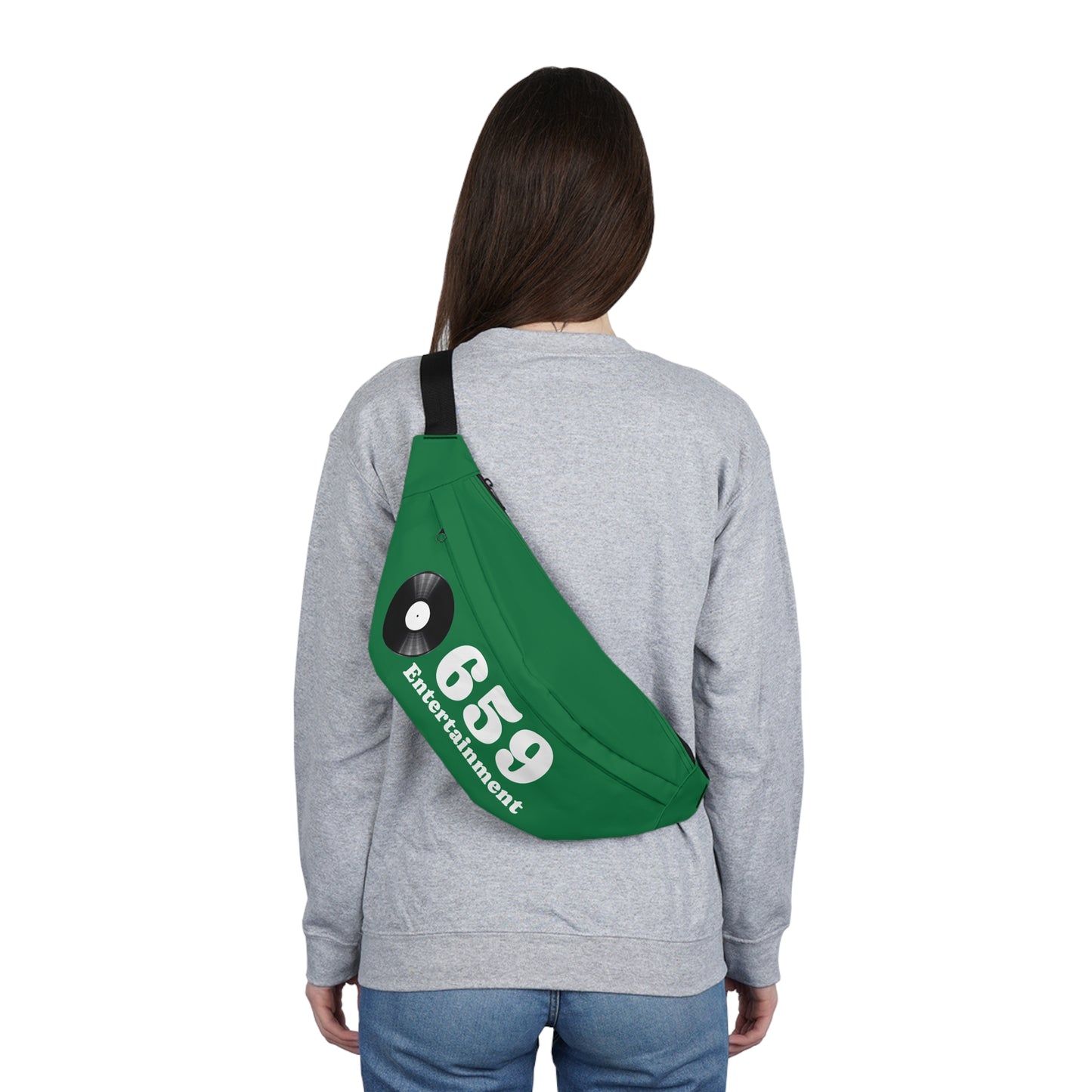 659 Vinyl Record Large Fanny Pack Green