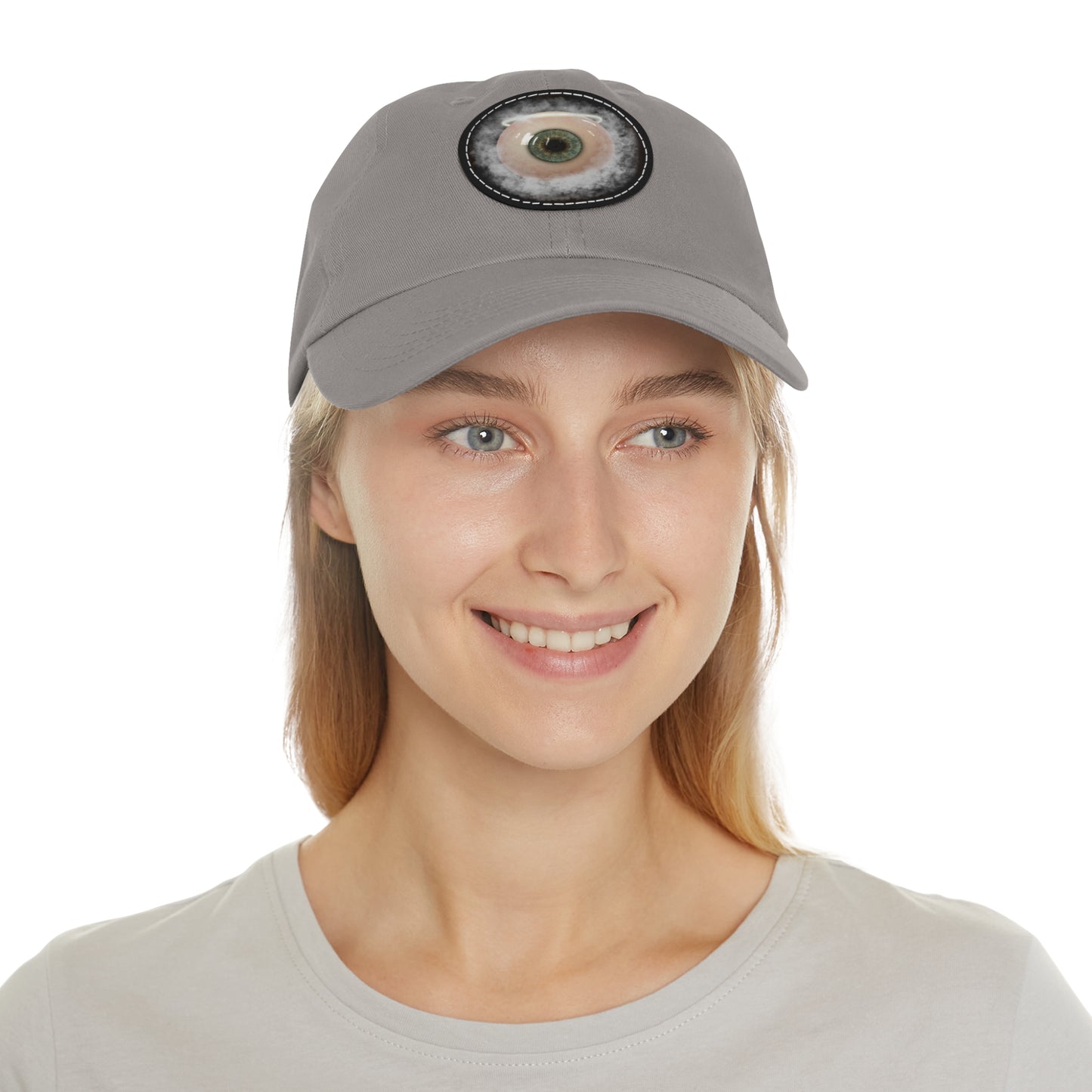 659 Saint's 3rd Eye Dad Hat with Leather Patch (Round)