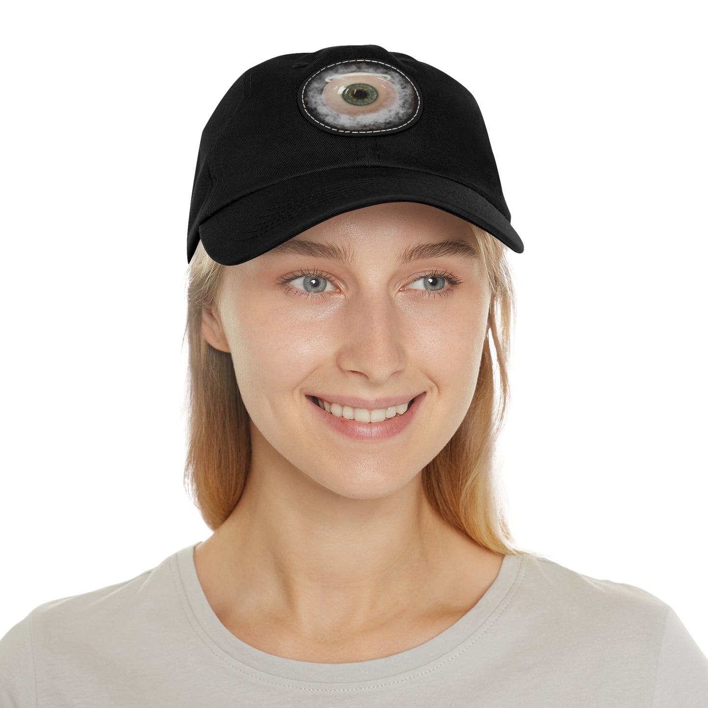 659 Saint's 3rd Eye Dad Hat with Leather Patch (Round)