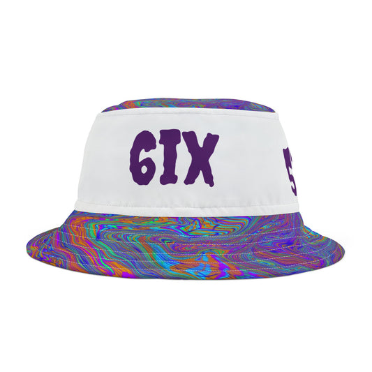 659 Royal Swirl Bucket Hat (White)